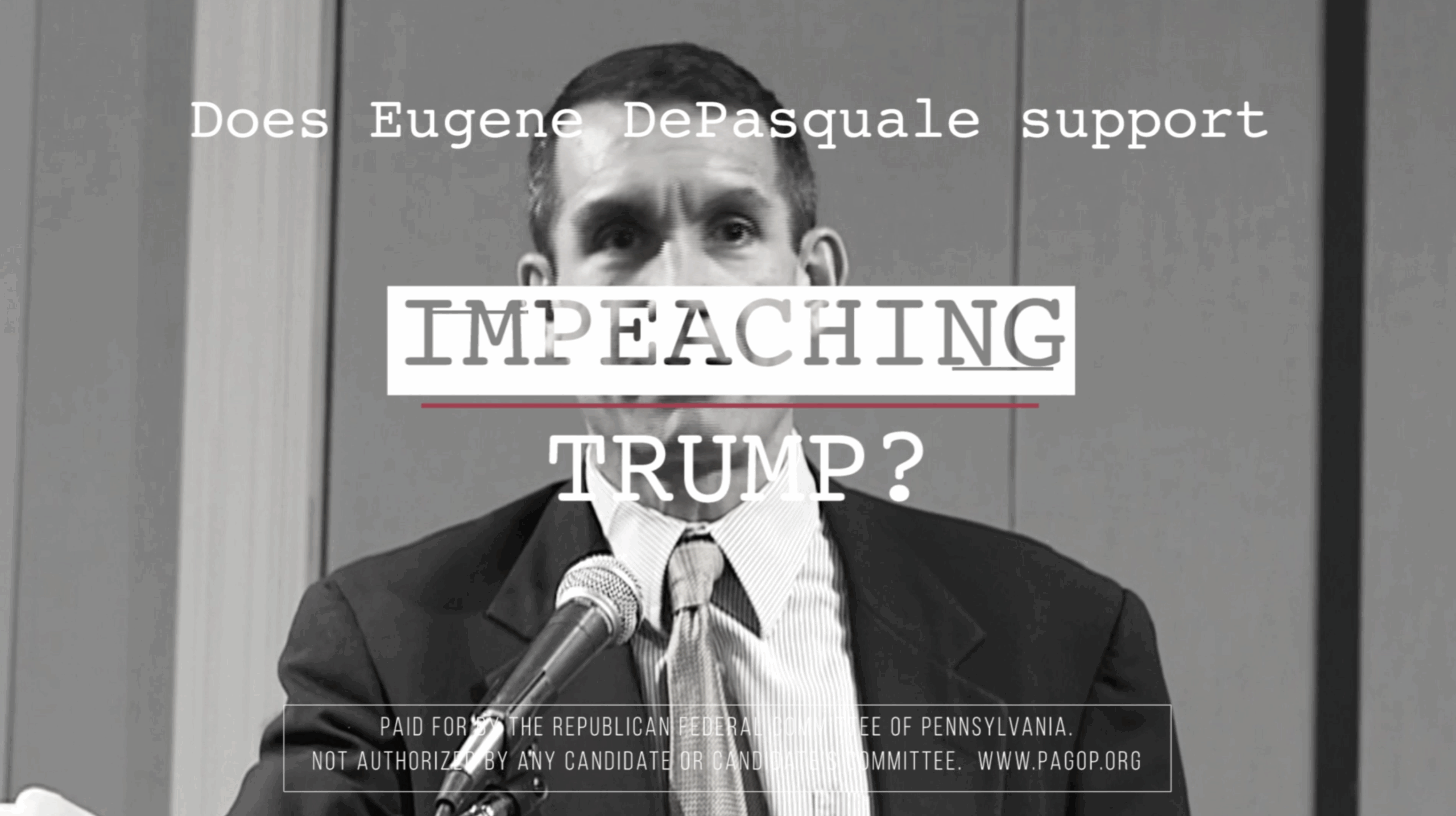 Where Does DePasquale Stand on Pelosi’s Sham Impeachment?