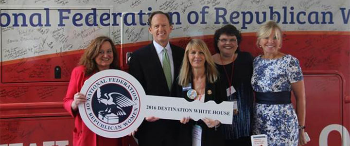National Federation of Republican Women’s Bus ‘Rosie’ Pays a Visit to the PA GOP Summer Meeting